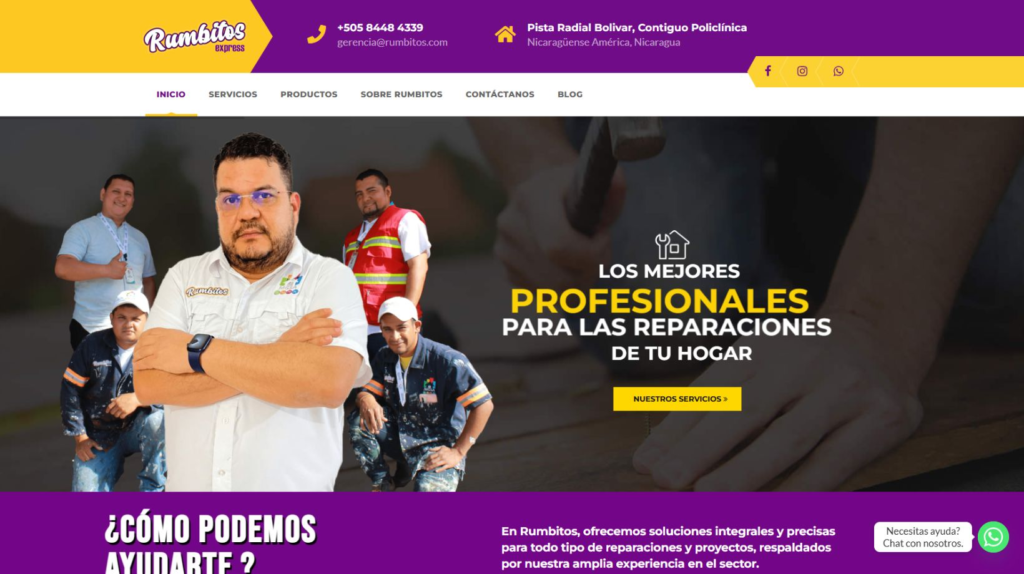Sitio Web Rumbitos Express