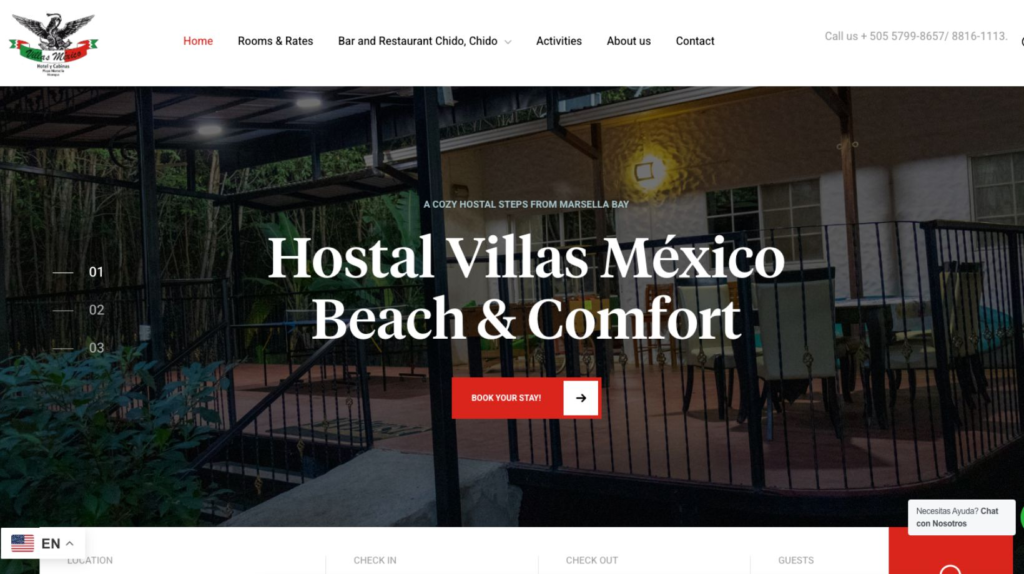 Sitio Web Villas Mexico
